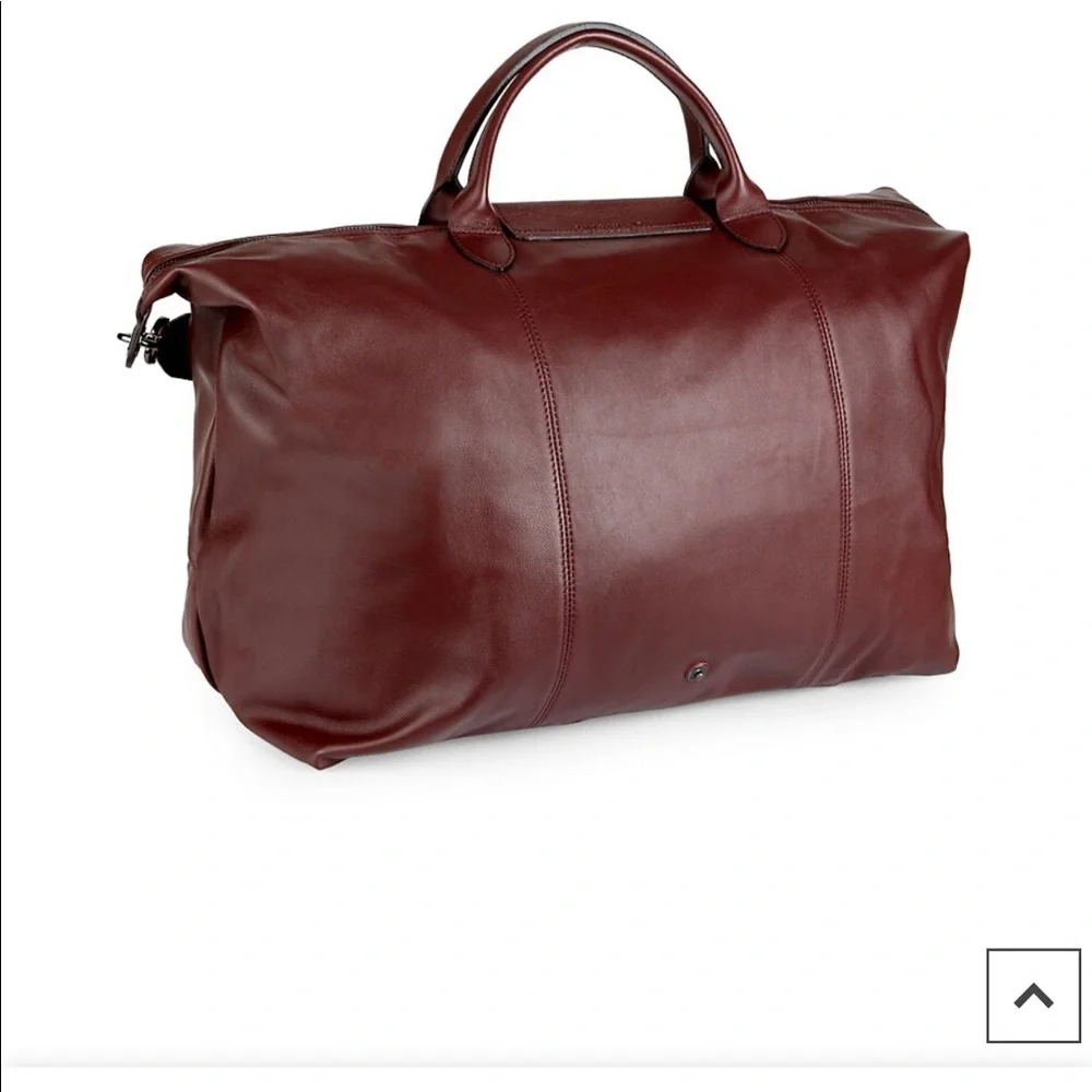 Longchamp leather cross-body duffel - Picture 10 of 12